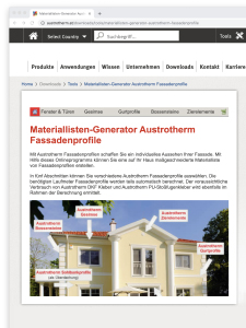 Austrotherm Online Service Tools